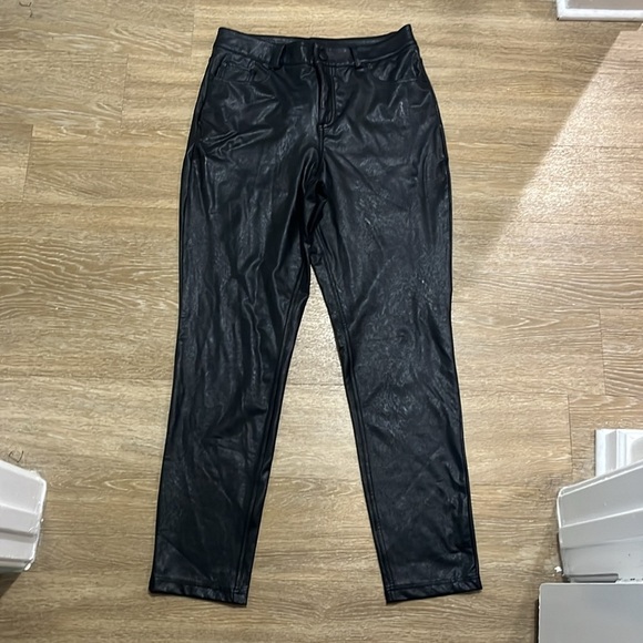 Commando Faux Leather Five Pocket Pant High Rise Jeans Black Size Medium - Picture 6 of 12